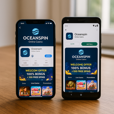 Oceanspin - Apps für iOS und Android - Mobile Browser Gaming