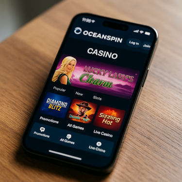 Oceanspin - Mobile Erfahrung - Responsive Gaming unterwegs